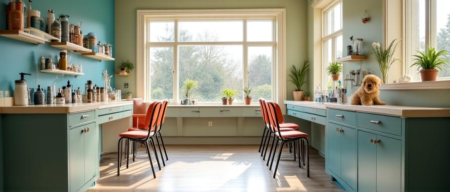 Ink and Paw professional grooming studio interior